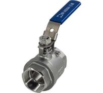 Кран шаровый муфтовый двусоставной NEWKEY (2PC) с фиксатором, нержавеющий, AISI304 DN40 (1_1/2"), (CF8),PN40 NK-BMLf40/4