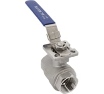 Кран шаровый муфтовый под привод NEWKEY (2PC) нержавеющий, AISI304 DN25 (1"), (CF8), PN64 NK-BMp25/4