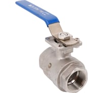 Кран шаровый муфтовый под привод NEWKEY нержавеющий (2PC), AISI304 DN32 (1_1/4"), (CF8), PN40 NK-BMp32/4