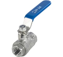 Кран шаровый муфтовый двусоставной нержавеющий NEWKEY (2PC) AISI304 DN10 (3/8"), (CF8), PN64 NK-BML10/4