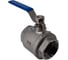 Кран шаровый муфтовый двусоставной нержавеющий NEWKEY (2PC) AISI304 DN65 (2_1/2"), (CF8), PN25 NK-BML65/4 3