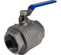 Кран шаровый муфтовый двусоставной нержавеющий NEWKEY (2PC) AISI304 DN80 (3"), (CF8), PN25 NK-BML80/4