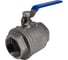 Кран шаровый муфтовый двусоставной нержавеющий NEWKEY (2PC) AISI304 DN80 (3"), (CF8), PN25 NK-BML80/4 1