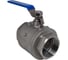 Кран шаровый муфтовый двусоставной нержавеющий NEWKEY (2PC) AISI304 DN80 (3"), (CF8), PN25 NK-BML80/4 3