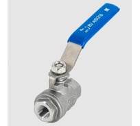 Кран шаровый муфтовый двусоставной нержавеющий NEWKEY (2PC) AISI316 DN 8 (1/4"), (CF8M), PN64 NK-BML8/6