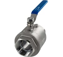 Кран шаровый муфтовый двусоставной нержавеющий NEWKEY (2PC) AISI316 DN80 (3"), (CF8M), PN25 NK-BML80/6