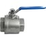 Кран шаровый муфтовый двусоставной нержавеющий NEWKEY (2PC) AISI316 DN80 (3"), (CF8M), PN25 NK-BML80/6 3