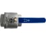 Кран шаровый муфтовый двусоставной нержавеющий NEWKEY (2PC) AISI316 DN80 (3"), (CF8M), PN25 NK-BML80/6 5