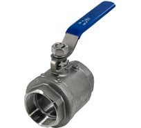 Кран шаровый муфтовый двусоставной нержавеющий NEWKEY (2PC) AISI316 DN65 (2_1/2"), (CF8M), PN25 NK-BML65/6