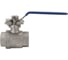 Кран шаровый муфтовый под привод NEWKEY нержавеющий (2PC), AISI304 DN40 (1_1/2"), (CF8), PN40 NK-BMp40/4 2