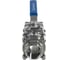 Кран шаровый муфтовый под привод NEWKEY нержавеющий (3PC), AISI316 DN65 (2_1/2"), (CF8M), PN25 NK-BMTp65/6 5