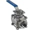 Кран шаровый муфтовый под привод NEWKEY нержавеющий (3PC), AISI316 DN65 (2_1/2"), (CF8M), PN25 NK-BMTp65/6 2