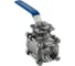 Кран шаровый муфтовый под привод NEWKEY нержавеющий (3PC), AISI316 DN50 (2"), (CF8M), PN40 NK-BMTp50/6 3