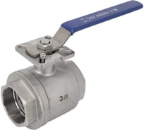 Кран шаровый муфтовый под привод NEWKEY нержавеющий (2PC), AISI304 DN80 (3"), (CF8), PN25 NK-BMp80/4