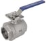 Кран шаровый муфтовый под привод NEWKEY нержавеющий (2PC), AISI304 DN80 (3"), (CF8), PN25 NK-BMp80/4 1