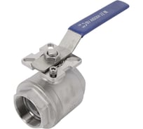 Кран шаровый муфтовый под привод NEWKEY нержавеющий (2PC), AISI304 DN65 (2_1/2"), (CF8), PN25 NK-BMp65/4