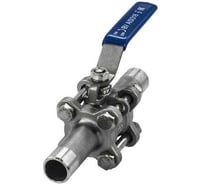 Кран шаровый приварной трехсоставной NEWKEY нержавеющий (3PC), AISI316 DN15 (1/2"), (CF8M), PN64 NK-BE15/6