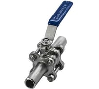 Кран шаровый приварной трехсоставной NEWKEY нержавеющий (3PC), AISI316 DN10 (3/8"), (CF8M), PN64 NK-BE10/6