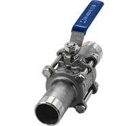 Кран шаровый приварной трехсоставной NEWKEY нержавеющий (3PC), AISI316 DN40 (1_1/2"), (CF8M), PN40 NK-BE40/6