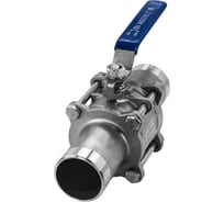 Кран шаровый приварной трехсоставной NEWKEY нержавеющий (3PC), AISI316 DN50 (2"), (CF8M), PN40 NK-BE50/6