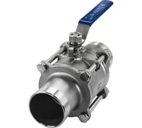 Кран шаровый приварной трехсоставной NEWKEY нержавеющий (3PC), AISI316 DN80 (3"), (CF8M), PN25 NK-BE80/6