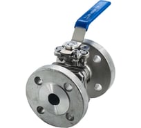 Кран шаровый фланцевый под привод нержавеющий NEWKEY (2PC), AISI304 DN20 (3/4"), (CF8), PN16 NK-BFtp(2PC)20/4