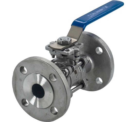 Кран шаровый фланцевый под привод нержавеющий NEWKEY (3PC), AISI304 DN25 (1"), (CF8), PN16 NK-BFp25/4 1