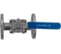 Кран шаровый фланцевый под привод нержавеющий NEWKEY (3PC), AISI304 DN25 (1"), (CF8), PN16 NK-BFp25/4 4