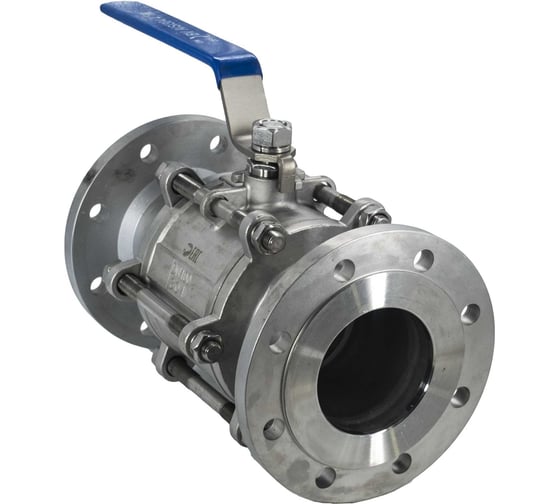 Кран шаровый фланцевый трехсоставной нержавеющий NEWKEY (3PC), AISI304 DN 100 (4"), (CF8), PN16 NK-BF100/4