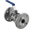Кран шаровый фланцевый трехсоставной нержавеющий NEWKEY (3PC), AISI304 DN40 (1_1/2"), (CF8), PN16 NK-BF40/4 5