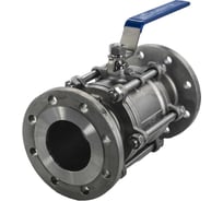 Кран шаровый фланцевый трехсоставной нержавеющий NEWKEY (3PC), AISI316 DN 100 (4"), (CF8M), PN16 NK-BF100/6