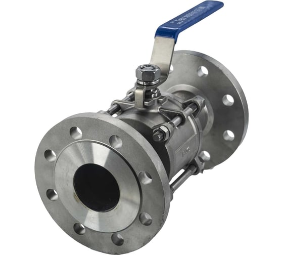 Кран шаровый фланцевый трехсоставной нержавеющий NEWKEY (3PC), AISI316 DN65 (2_1/2"), (CF8M), PN16 NK-BF65/6 1