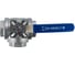Кран шаровый трехходовой NEWKEY (L-тип) нержавеющий, AISI304 DN50 (2"), (CF8), PN40 NK-BTl50/4 5