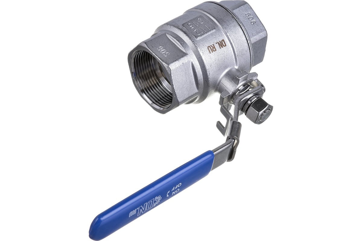 Шаровый кран DN.ru полнопроходной КШМП.316.230-h Ду40 Ру64 SS316 ...