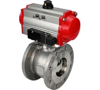 Шаровой кран DN.ru КШмФП.316.200 Ду20 Ру16 пневмопривод, пневмораспред D160-01727