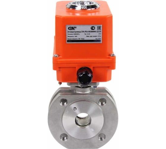 Шаровой кран DN.ru КШмФП.316.200 Ду25 Ру16 электропривод QT-003 MINI 220В D160-01734 1