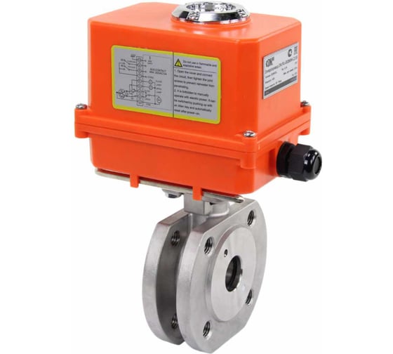Шаровой кран DN.ru КШмФП.316.200 Ду25 Ру16 электропривод QT-003 MINI 220В D160-01734