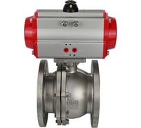 Шаровой кран DN.ru КШФП.316.200 Ду40 Ру40 с пневмоприводом D160-02079