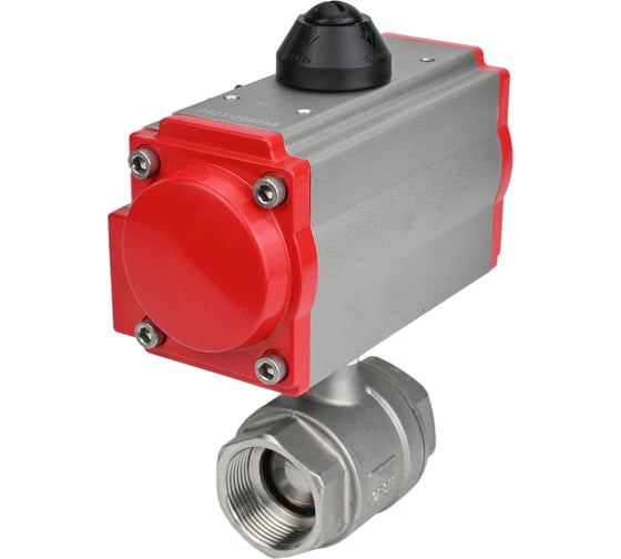 Кран шаровой DN.ru КШМП.316.230-ISO Ду25 Ру63 с пневмоприводом D160-11290