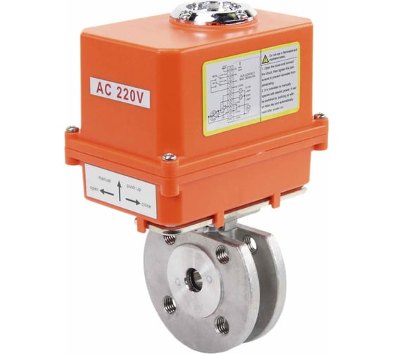 Шаровой кран DN.ru КШмФП.316.200 Ду15 Ру16 электропривод QT-003 MINI 220В D160-01672