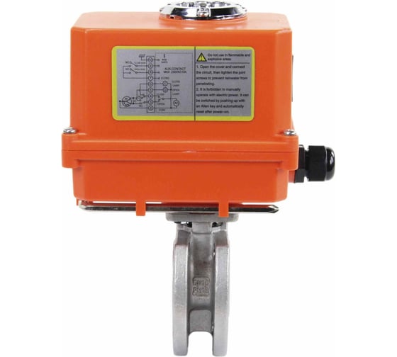 Шаровой кран DN.ru КШмФП.316.200 Ду15 Ру16 электропривод QT-003 MINI 220В D160-01672