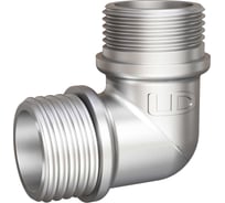 Угол LD Pride 90 г, DN20 (3/4) НР/НР латунь никель с биркой LD.67.537.20