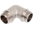 Угол 90 гр LD PRIDE DN20 (3/4") НР/НР латунь никель с биркой LD.67.537.20 3