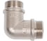 Угол 90 гр LD PRIDE DN20 (3/4") НР/НР латунь никель с биркой LD.67.537.20 4