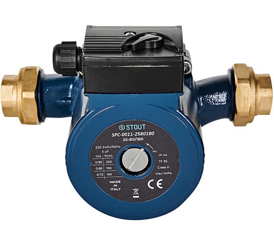 Циркуляционный насос STOUT SPC-0011-2580180 25-80/180 220/240V 50Hz с латун RG0093JHDQR4FL