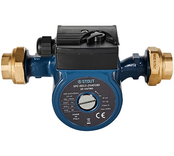 Циркуляционный насос STOUT SPC-0011-2540180 25-40/180 220/240V 50Hz с латун RG0093JHDQRMNN