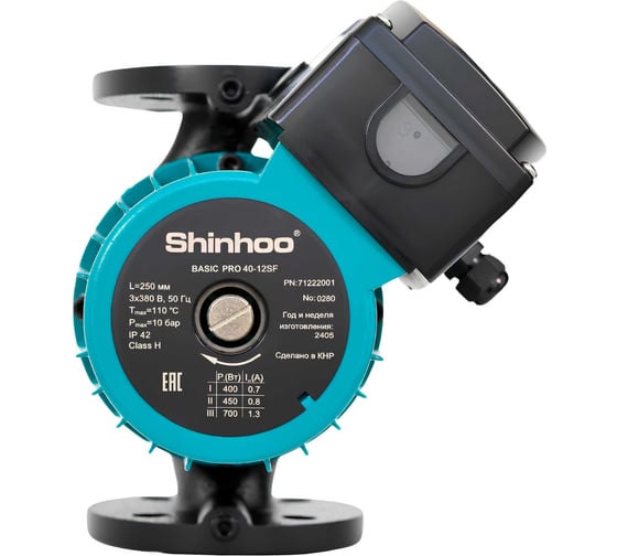 Насос циркуляционный SHINHOO BASIC PRO 65-18SF 380V /24/ 71242004