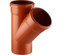 Канализационный тройник АТЛАС ПЛАСТ 45 градусов, DN 160, наружные SPNCT45160160