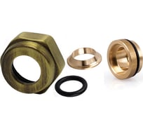 Резьбовое соединение для медной трубы SR Rubinetterie 15х3/4", цвет бронза E481-2000Z0E0