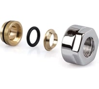 Фитинг для медной трубы SR Rubinetterie, герметичный O-Ring, цвет хром E381-2000C0E0